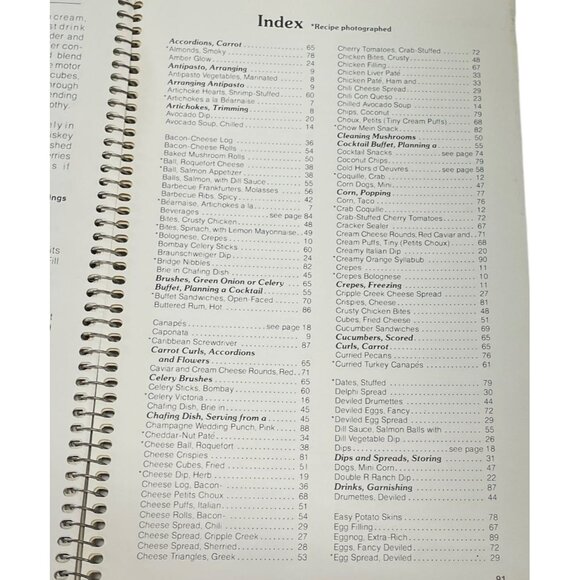 Current All-Occasion Appetizers Spiral Cookbook By Miriam B. Loo Vintage Editio - Picture 5 of 6